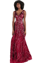 Jovani JVN66727BG Burgundy