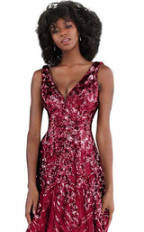 Jovani JVN66727BG Burgundy