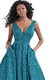 JVN JVN67515 Teal-Print