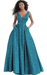JVN JVN67515 Teal-Print