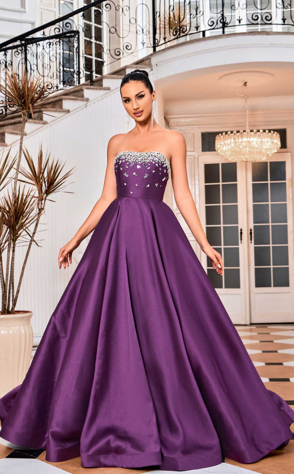 Women s Purple Jadore J24009 Dress NewYorkDress