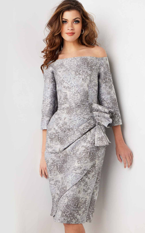 Jovani 09551 Silver/Grey