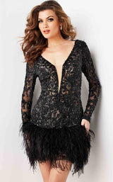 Jovani 09880 Black/Nude