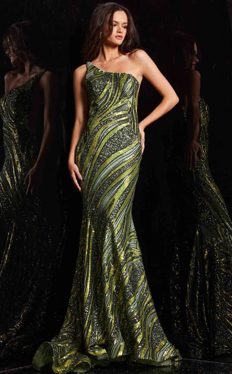 Jovani 24031 Olive Lime