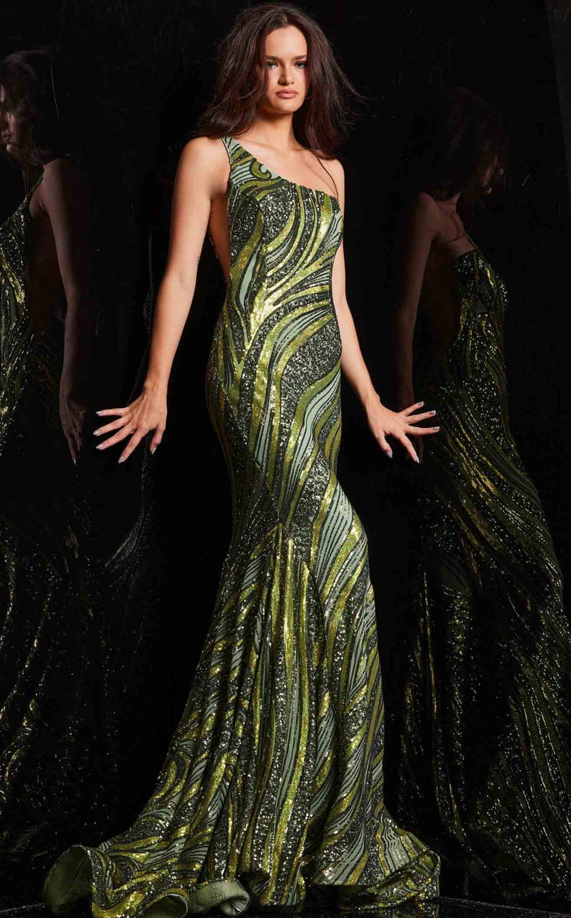Jovani 24031 Olive Lime