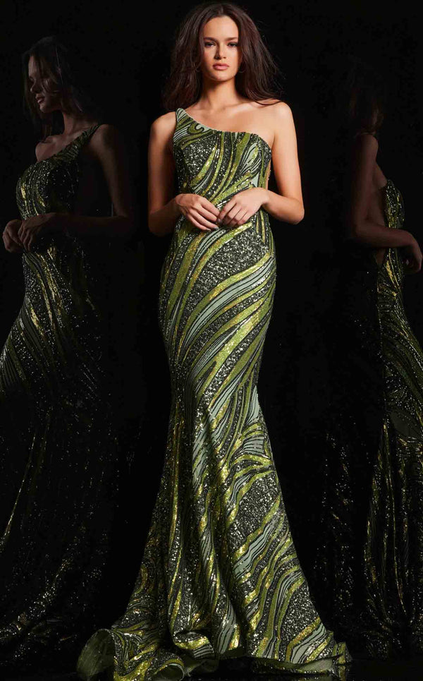 Jovani 24031 Olive Lime