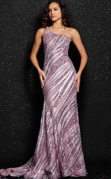 Jovani 24031 Pink/Silver