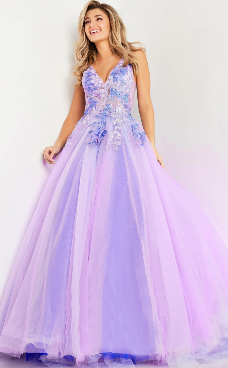 Jovani 24602 Lilac Multi