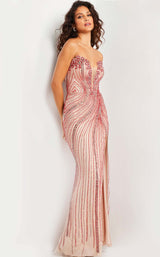 Jovani 26043 Nude/Red