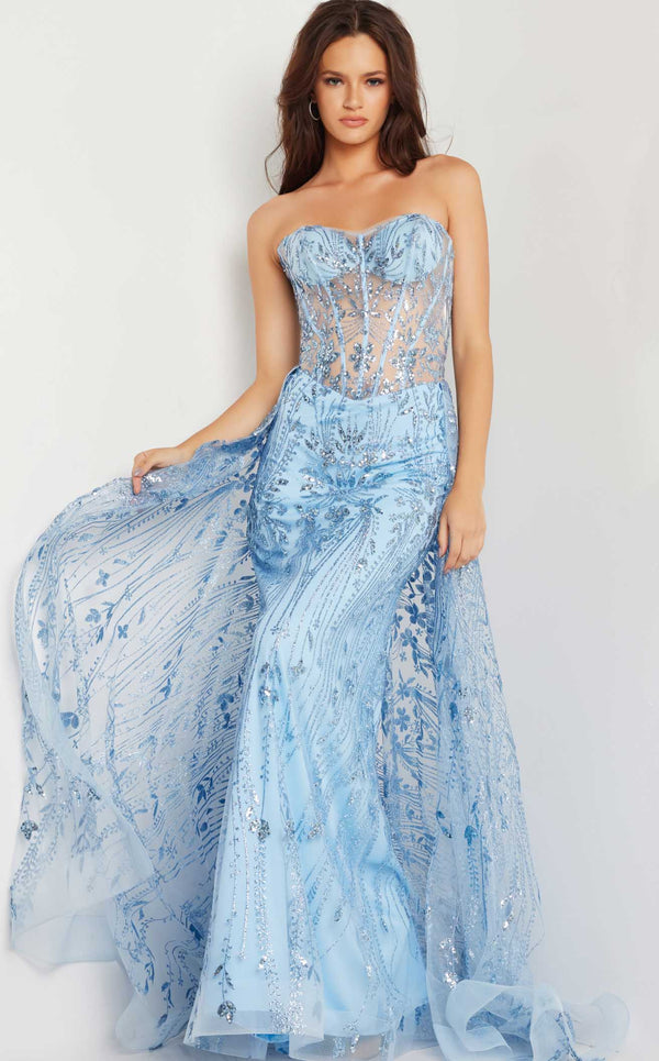 Jovani 26113 Light Blue