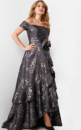 Jovani 26256 Grey-Brown