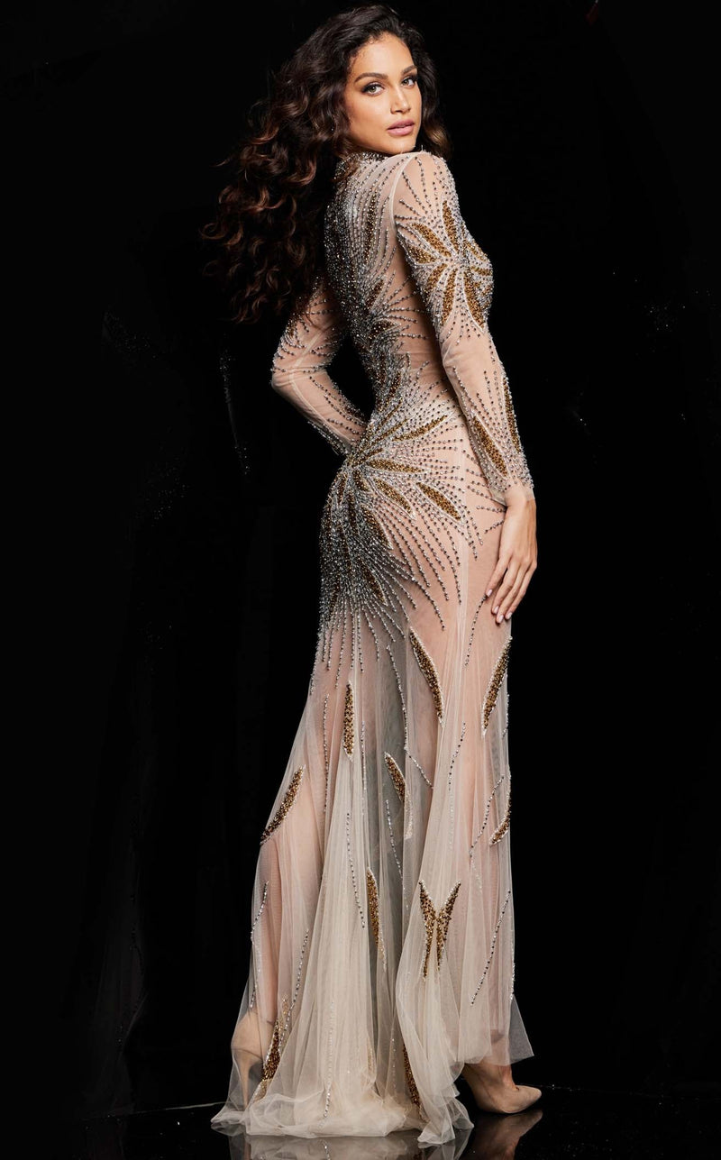 Jovani 26257 Nude/Gold