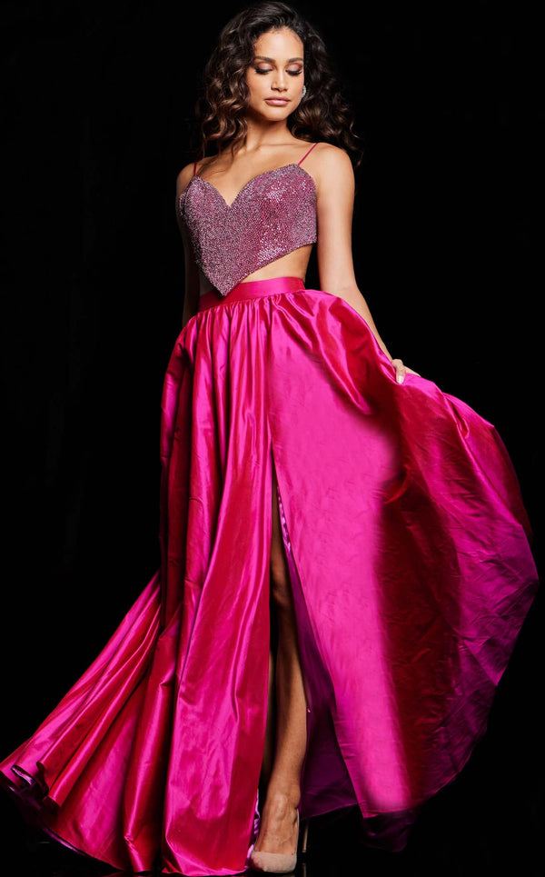 Jovani 37045 Fuchsia