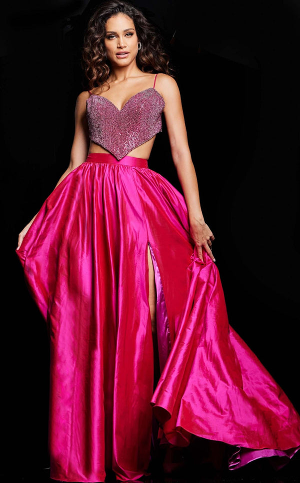 Jovani 37045 Fuchsia