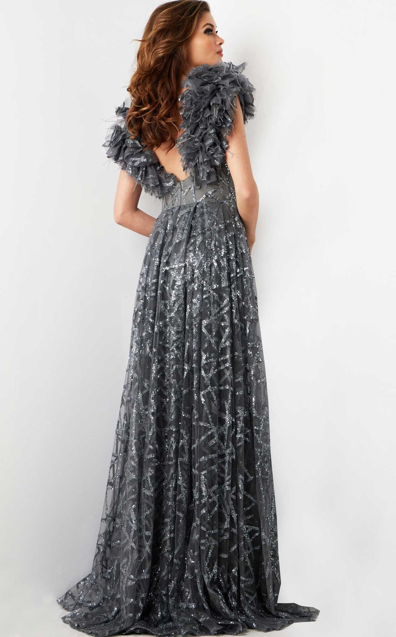 Jovani 37206 Gunmetal