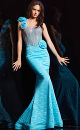 Jovani 37268 Turquoise