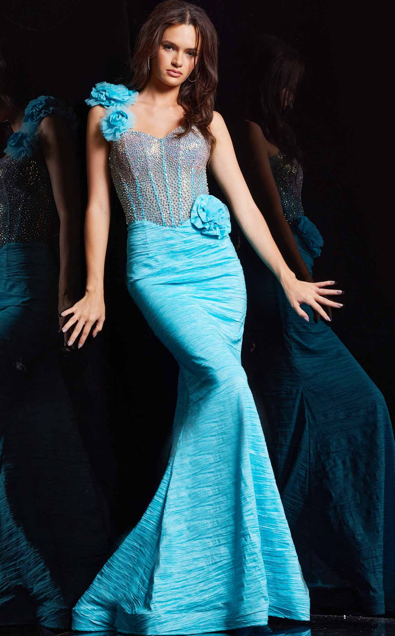 Jovani 37268 Turquoise