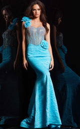 Jovani 37268 Turquoise
