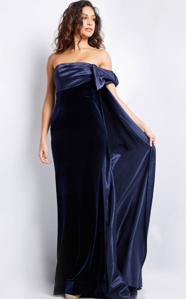 Jovani 37391 Navy/Navy