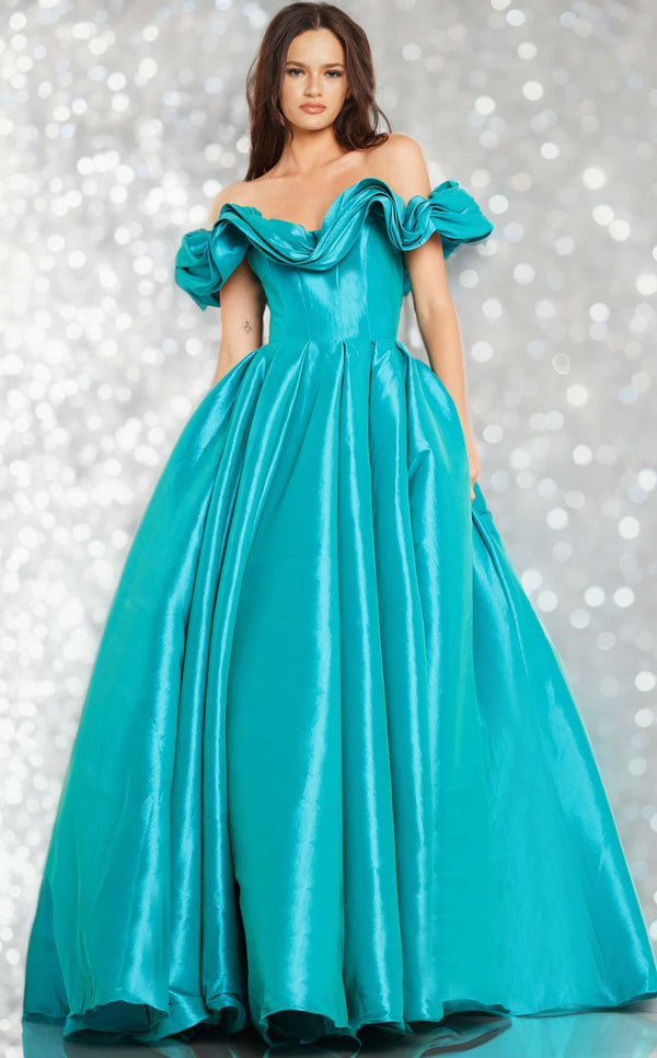 Jovani 37476 Aqua