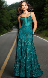 Jovani 38004 Dark Green