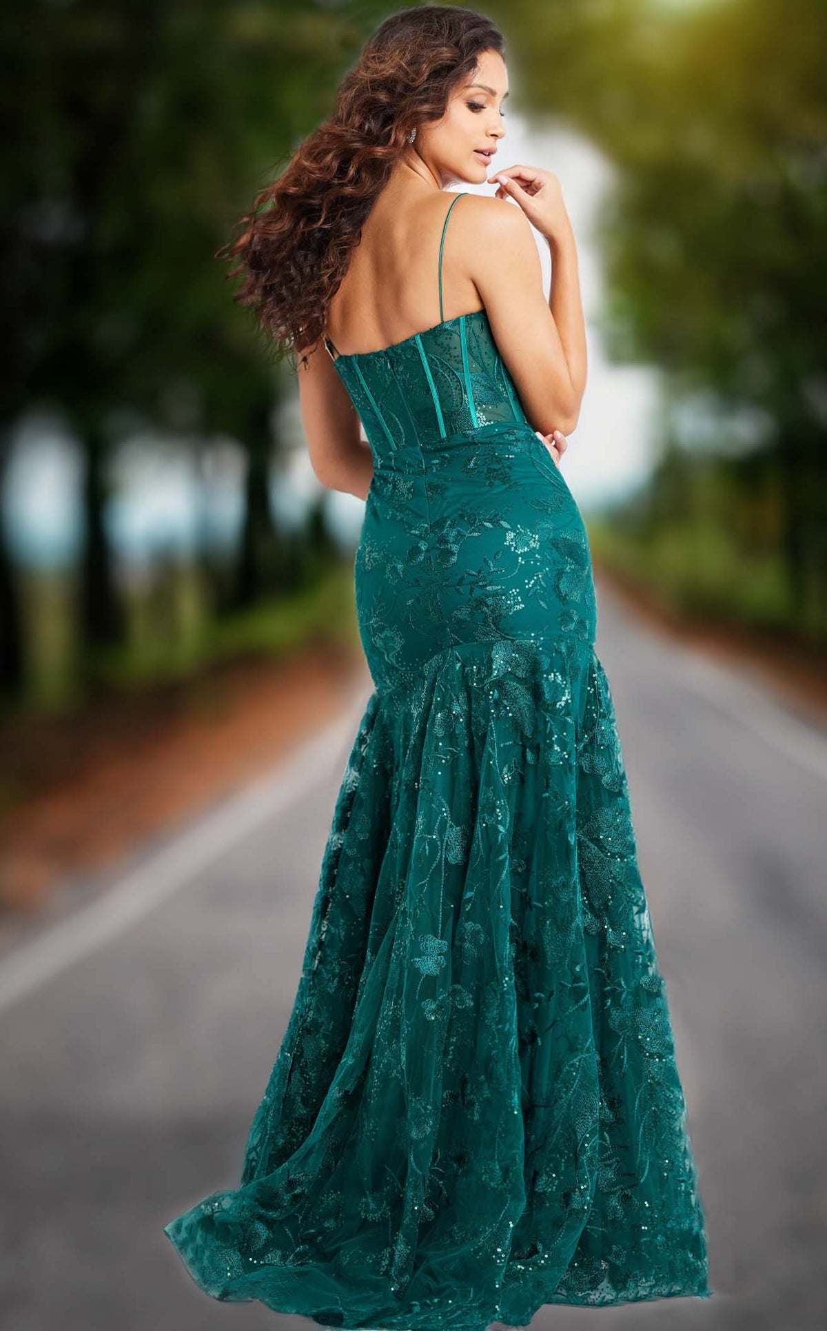 Jovani green dress outlet