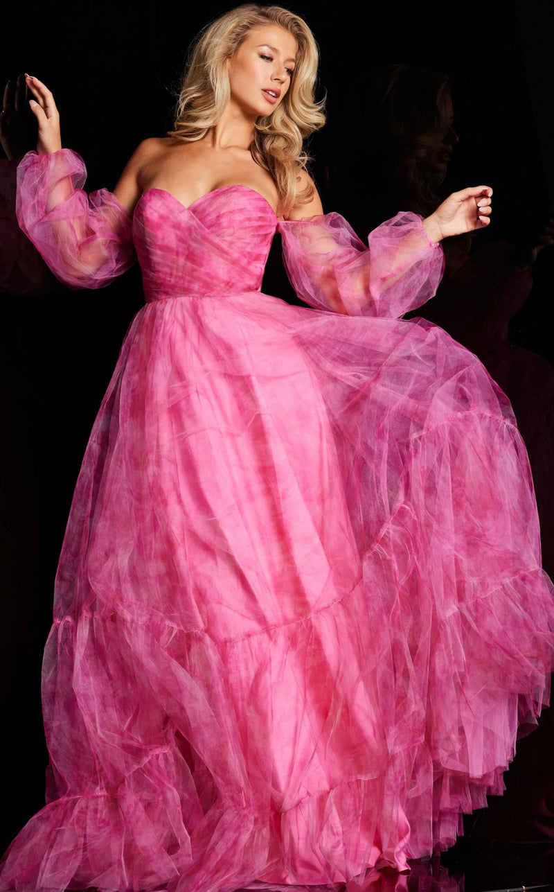 Jovani 38605 Fuchsia