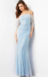 Jovani 38614 Light Blue