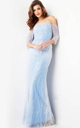 Jovani 38614 Light Blue