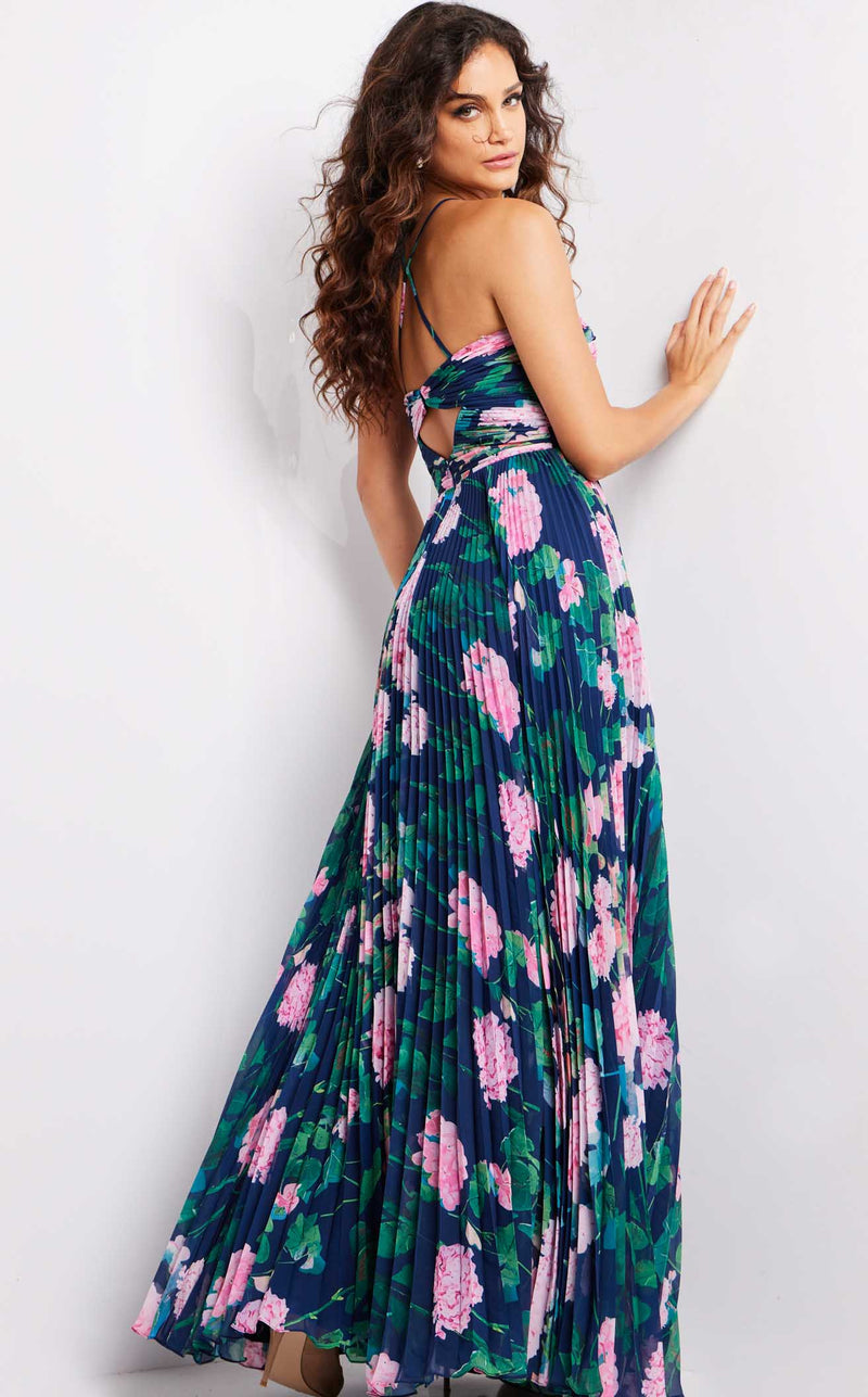 Jovani 38638 Navy Multi
