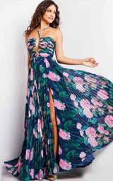 Jovani 38638 Navy Multi