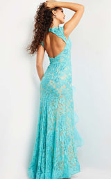 Jovani 38668 Turquoise