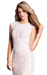 Jovani 52093 White-Nude