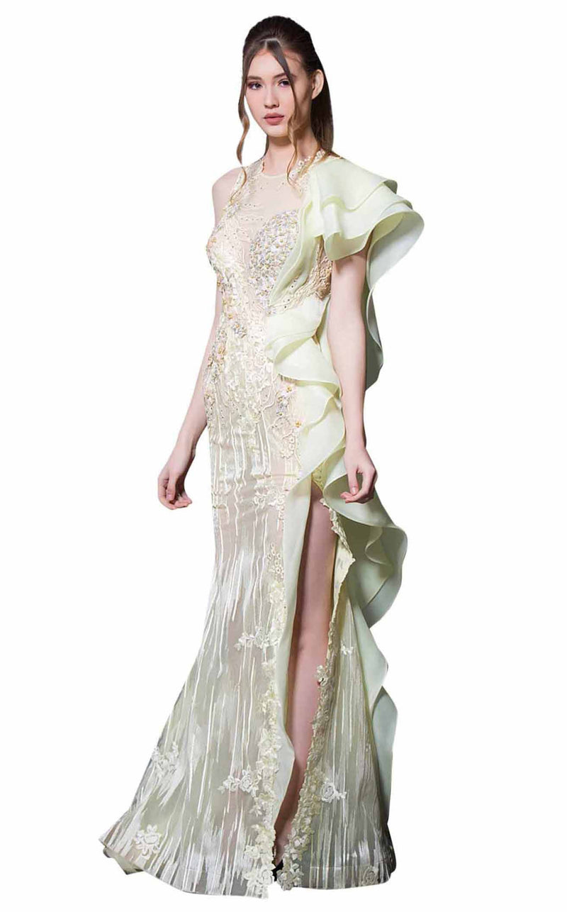 Mnm Couture K3608 Yellow