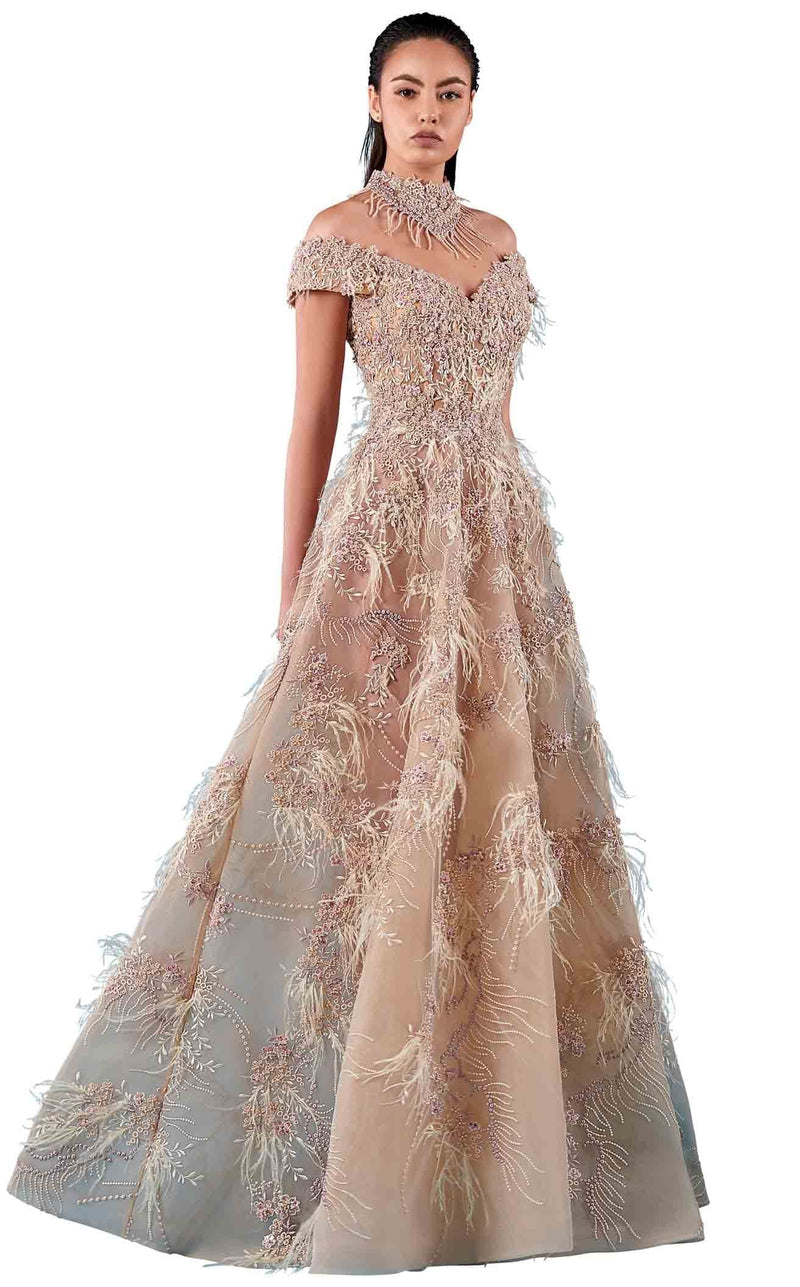 MNM Couture K3736 Beige