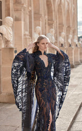 MNM Couture K3769 Navy Blue