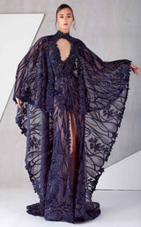 MNM Couture K3769 Navy Blue