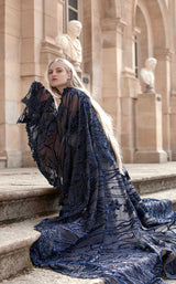 MNM Couture K3769 Navy Blue