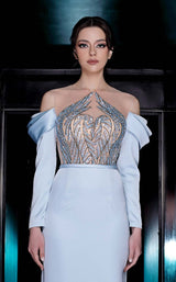 MNM Couture K3989 Light Blue