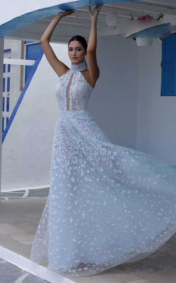 MNM Couture K3997 Light Blue