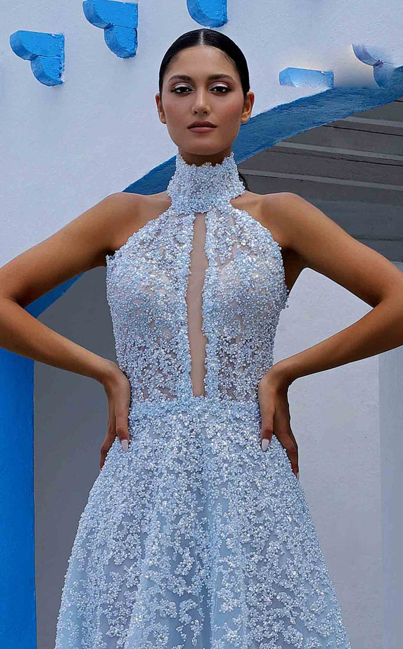 MNM Couture K3997 Light Blue