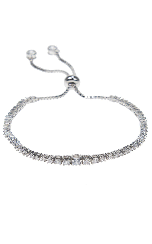 CZ by Kenneth Jay Lane KBR424SI Clear-Silver