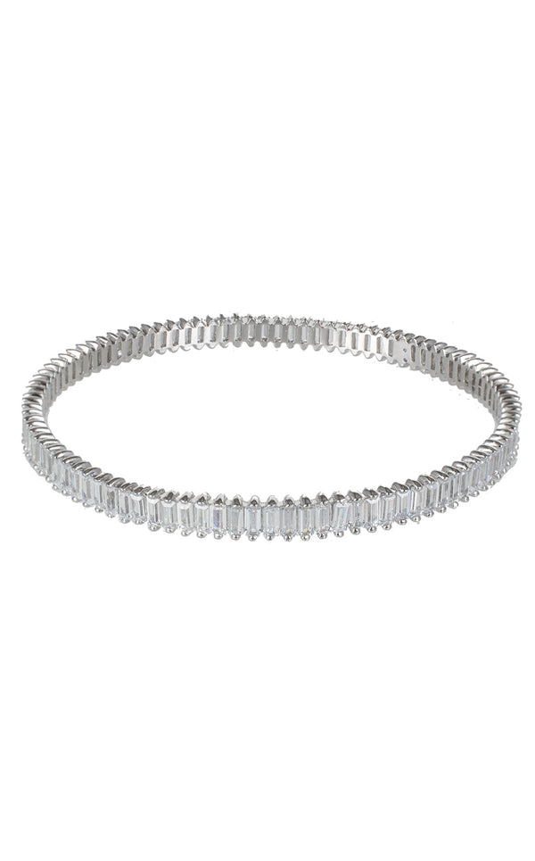 CZ by Kenneth Jay Lane KBR455SI Clear-Silver