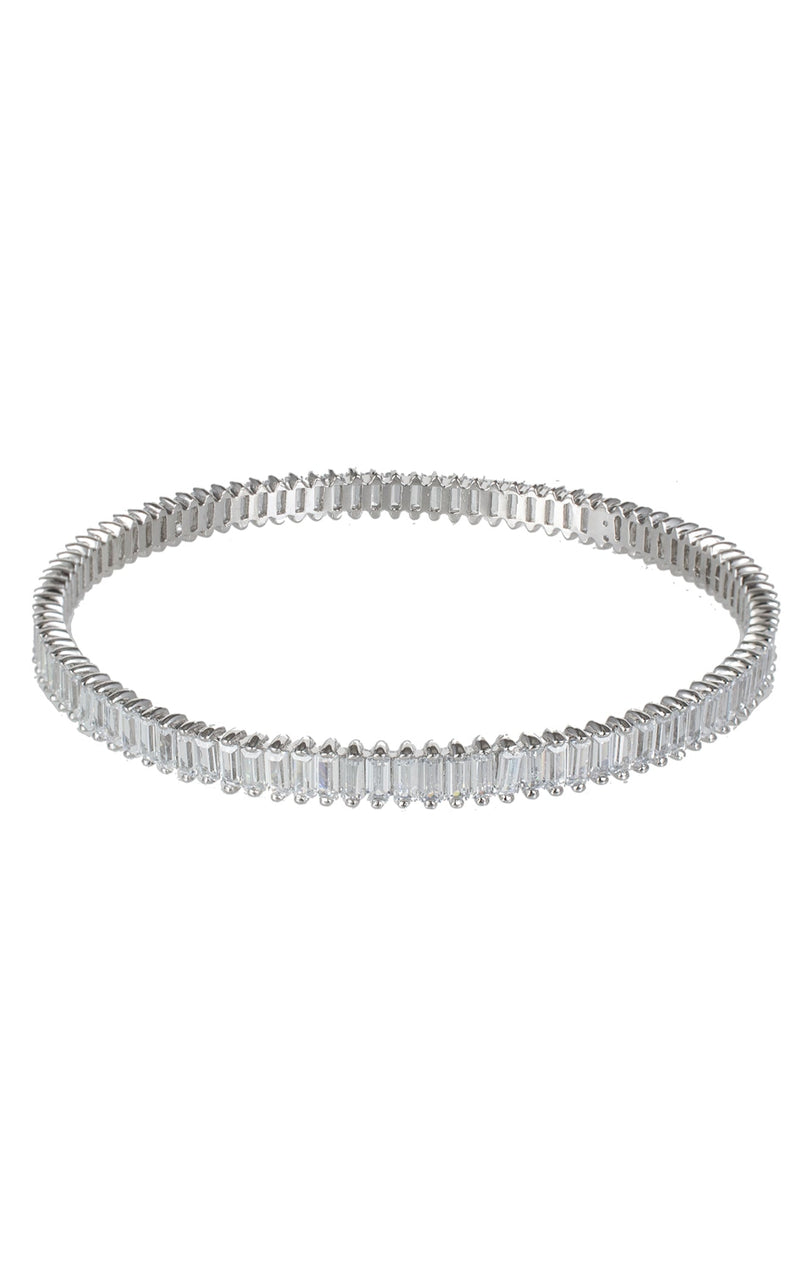 CZ by Kenneth Jay Lane KBR455SI Clear-Silver