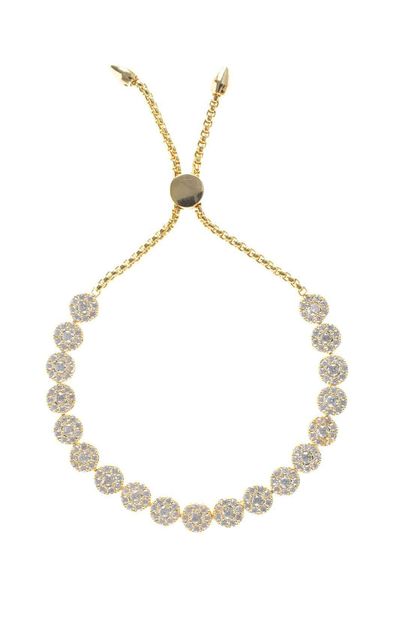 CZ by Kenneth Jay Lane KBR456CLGO Clear-Gold