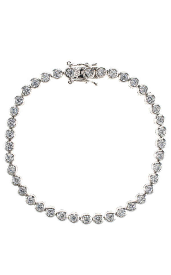 CZ by Kenneth Jay Lane KBR464SI Clear-Silver