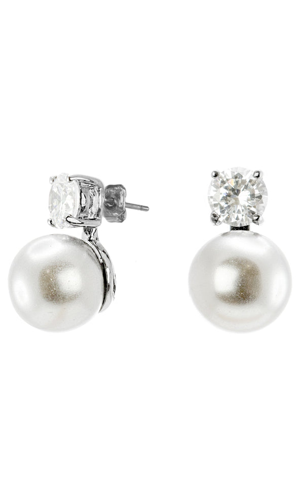 CZ by Kenneth Jay Lane KE6564XWHSI White-Silver