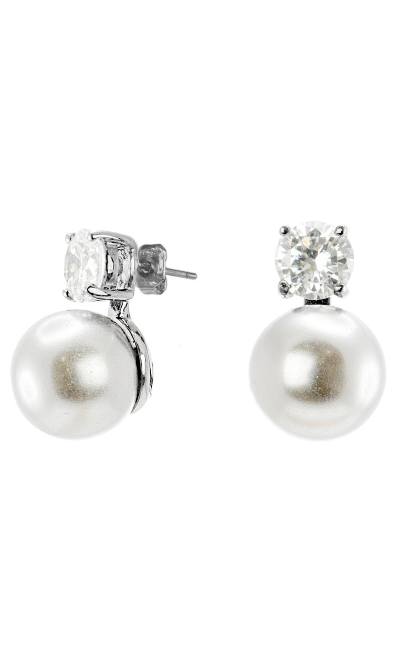 CZ by Kenneth Jay Lane KE6564XWHSI White-Silver