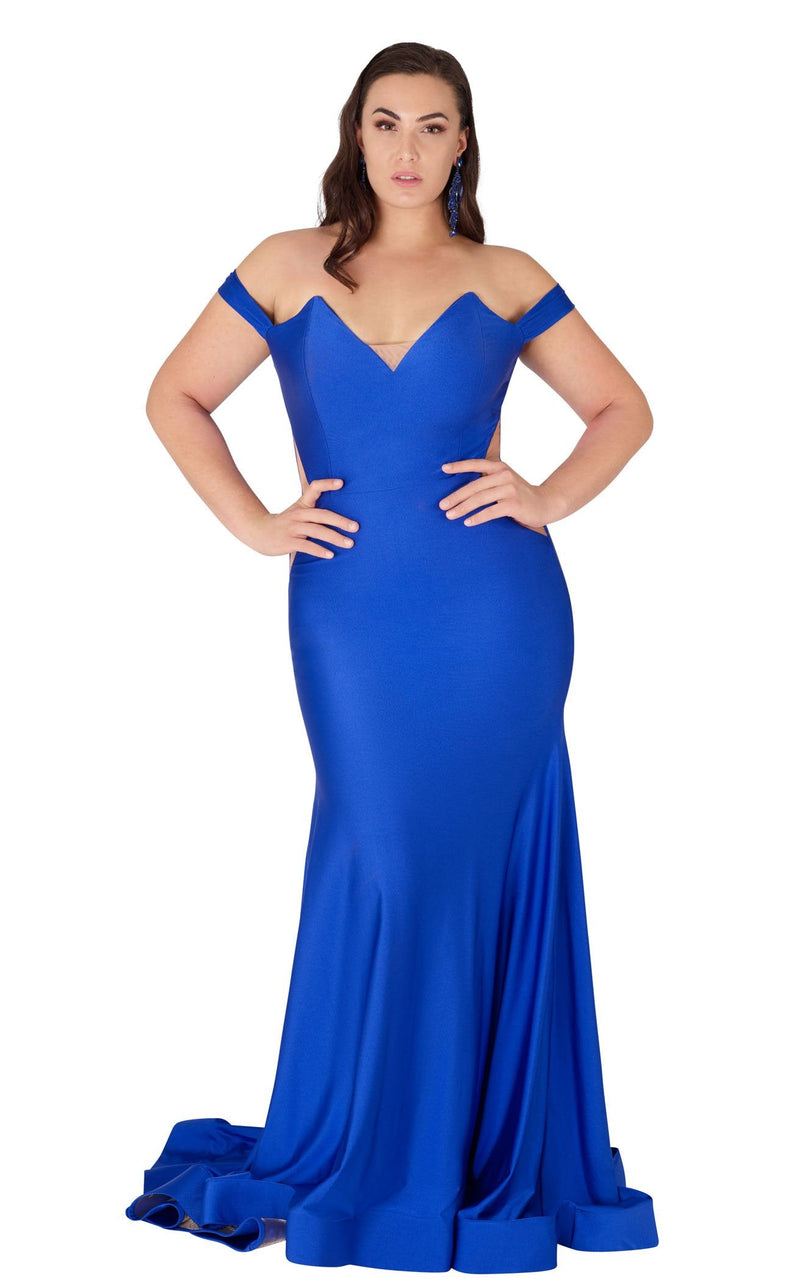 MNM Couture L0044 Royal-Blue