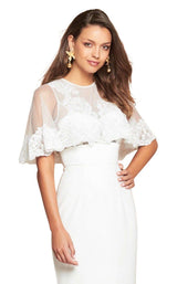 Love Honor Capelet Gown